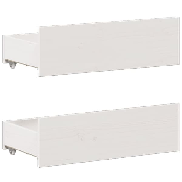 vidaXL Sengeramme uten madrass med hodegavl hvit 150x200cm heltre furu