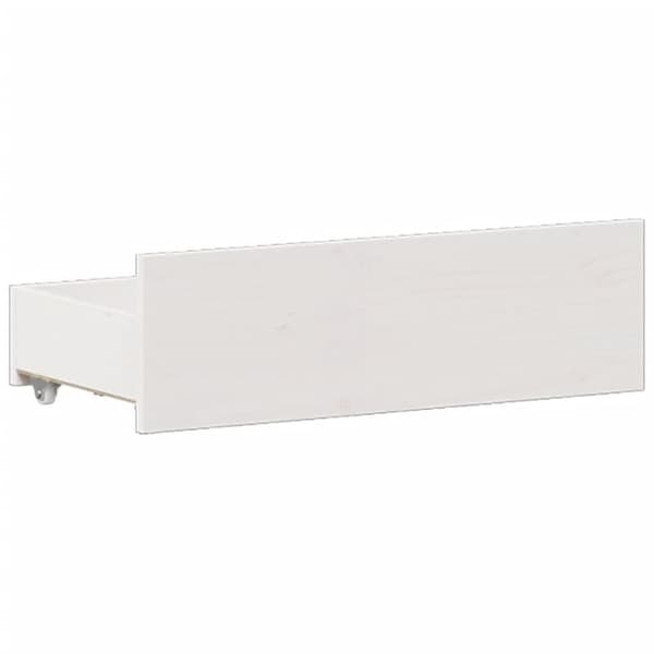 vidaXL Sengeramme uten madrass med hodegavl hvit 150x200cm heltre furu