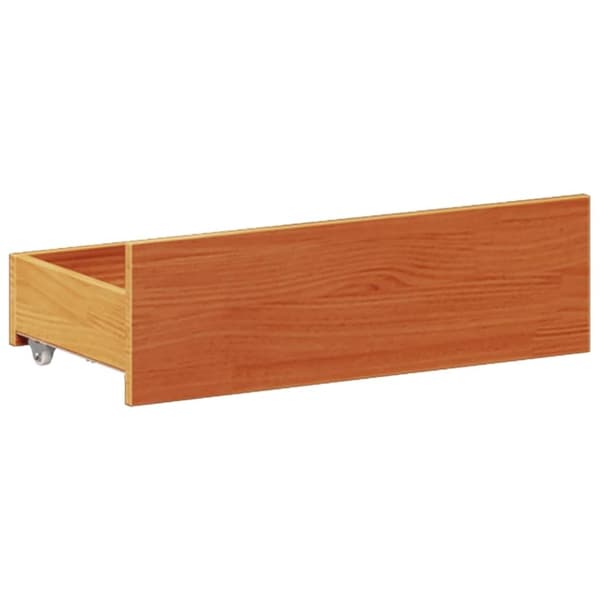 vidaXL Sengeramme uten madrass med hodegavl brun 140x200cm heltre furu
