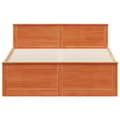 Miniatyrbilde 5 av 11: vidaXL Sengeramme uten madrass med hodegavl brun 150x200cm heltre furu