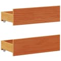 Miniatyrbilde 9 av 11: vidaXL Sengeramme uten madrass med hodegavl brun 150x200cm heltre furu