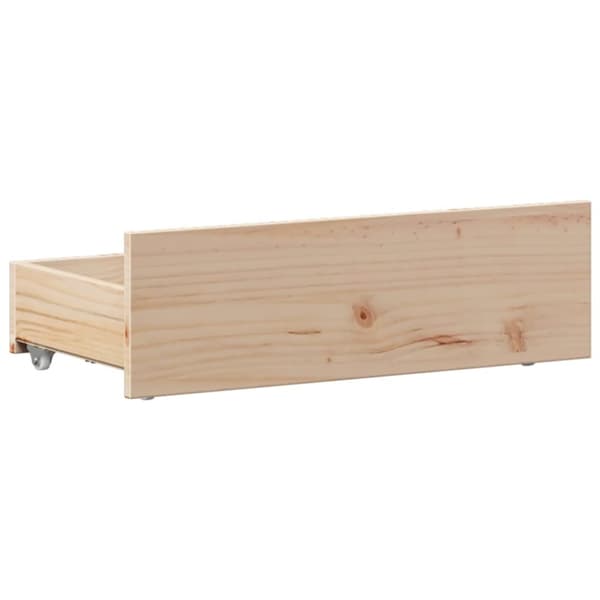 vidaXL Sengeramme uten madrass med hodegavl 100x200 cm heltre furu