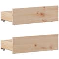 Miniatyrbilde 10 av 11: vidaXL Sengeramme uten madrass med hodegavl 100x200 cm heltre furu
