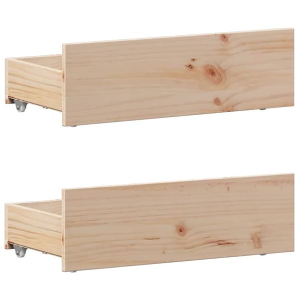 vidaXL Sengeramme uten madrass med hodegavl 100x200 cm heltre furu