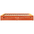 Miniatyrbilde 8 av 11: vidaXL Sengeramme uten madrass voksbrun 140x200 cm heltre furu