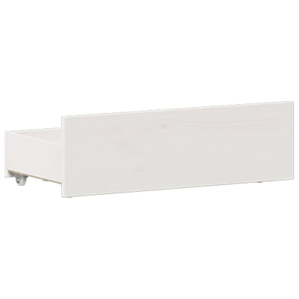 vidaXL Sengeramme uten madrass med hodegavl hvit 135x190cm heltre furu
