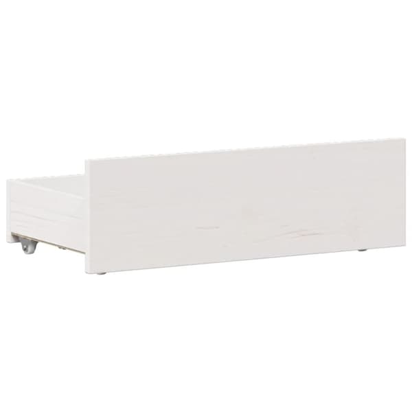vidaXL Sengeramme uten madrass med hodegavl hvit 90x190 cm heltre furu