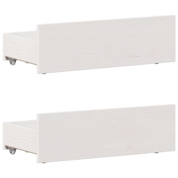vidaXL Sengeramme uten madrass med hodegavl hvit 90x190 cm heltre furu