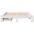 Miniatyrbilde 5 av 11: vidaXL Sengeramme uten madrass hvit 160x200 cm heltre furu