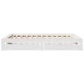 Miniatyrbilde 8 av 11: vidaXL Sengeramme uten madrass hvit 160x200 cm heltre furu