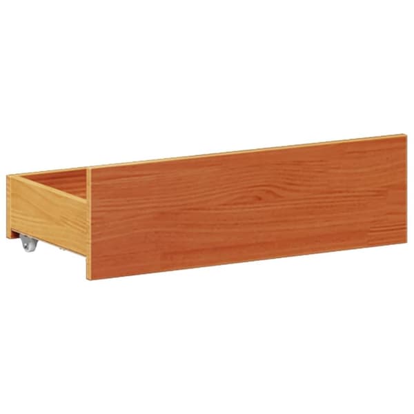 vidaXL Sengeramme uten madrass med hodegavl brun 140x190cm heltre furu