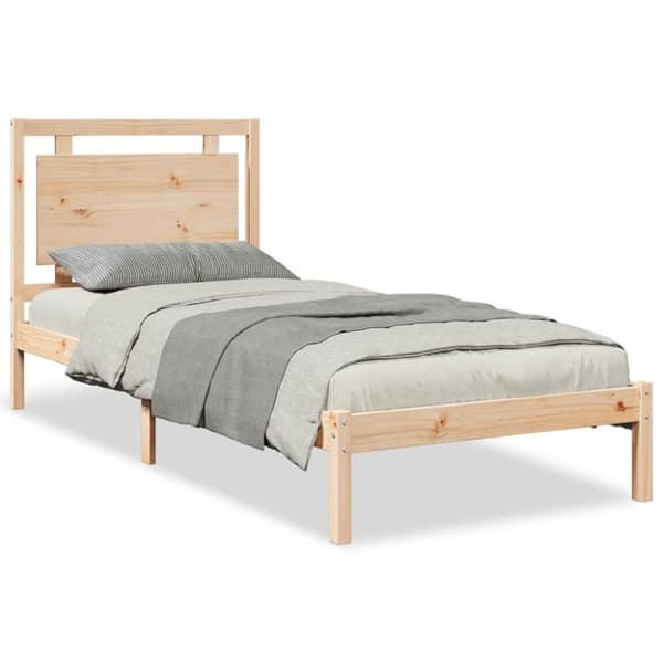 vidaXL ekstra lang sengeramme uden madras 100x210 cm massivt træ