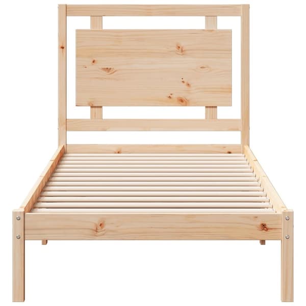 vidaXL ekstra lang sengeramme uden madras 100x210 cm massivt træ