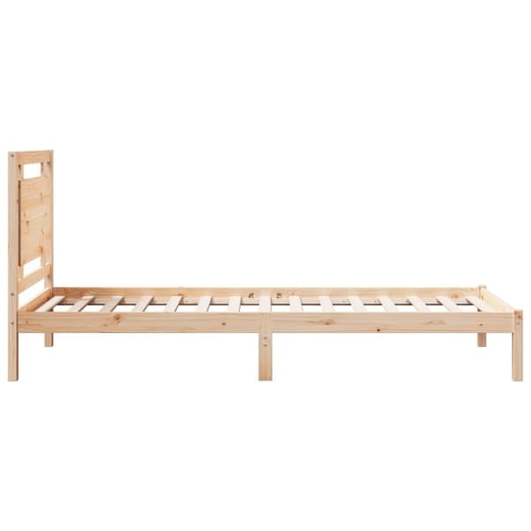 vidaXL ekstra lang sengeramme uden madras 100x210 cm massivt træ