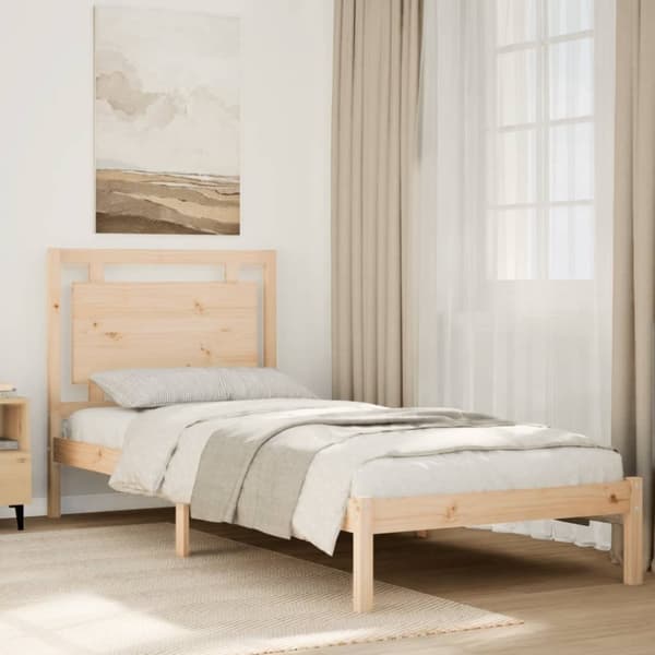vidaXL ekstra lang sengeramme uden madras 100x210 cm massivt træ