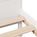 Miniatyrbild 11 av 11: vidaXL Sängram utan madrass vit 160x200 cm massiv furu