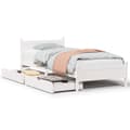 Miniatyrbilde 3 av 11: vidaXL Sengeramme uten madrass hvit 90x190 cm heltre furu