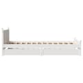 Miniatyrbilde 8 av 11: vidaXL Sengeramme uten madrass hvit 90x190 cm heltre furu