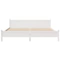 Miniatyrbilde 5 av 10: vidaXL Sengeramme med madrass hvit 200x200 cm heltre furu
