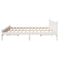 Miniatyrbilde 6 av 10: vidaXL Sengeramme med madrass hvit 200x200 cm heltre furu
