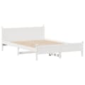 Miniatyrbilde 6 av 11: vidaXL Sengeramme uten madrass hvit 150x200 cm heltre furu