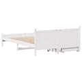 Miniatyrbilde 9 av 11: vidaXL Sengeramme uten madrass hvit 150x200 cm heltre furu