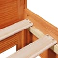 Miniatyrbilde 11 av 11: vidaXL Sengeramme uten madrass voksbrun 75x190 cm heltre furu