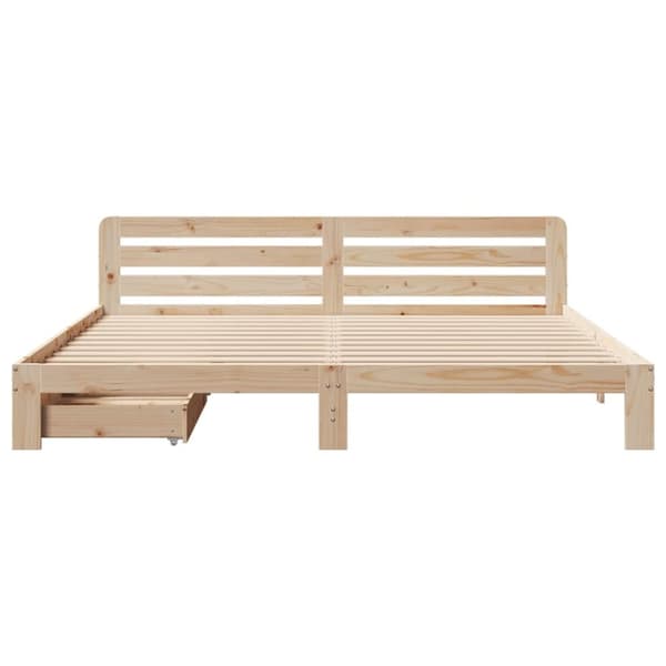 vidaXL sengeramme uden madras 180x200 cm massivt fyrretræ