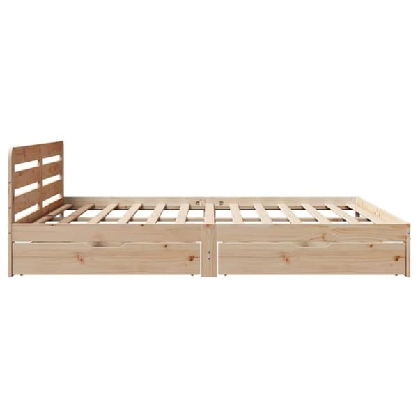 vidaXL sengeramme uden madras 180x200 cm massivt fyrretræ
