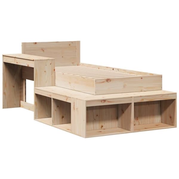 vidaXL sengeramme uden madras 90x200 cm massivt fyrretræ