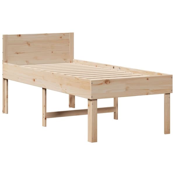 vidaXL sengeramme uden madras 90x200 cm massivt fyrretræ