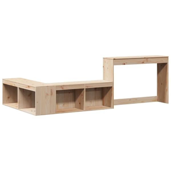 vidaXL sengeramme uden madras 90x200 cm massivt fyrretræ