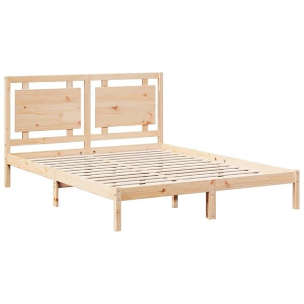 vidaXL ekstra lang sengeramme uden madras 160x220 cm massivt træ