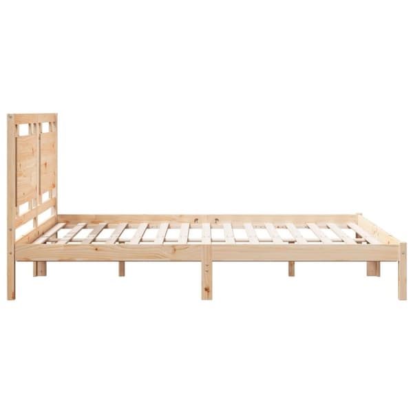 vidaXL ekstra lang sengeramme uden madras 160x220 cm massivt træ
