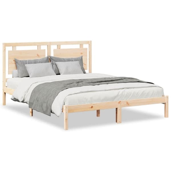vidaXL ekstra lang sengeramme uden madras 160x220 cm massivt træ