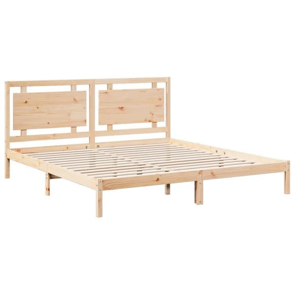 vidaXL Sängynrunko erikoispitkä ilman patjaa 200x220 cm massiivipuu