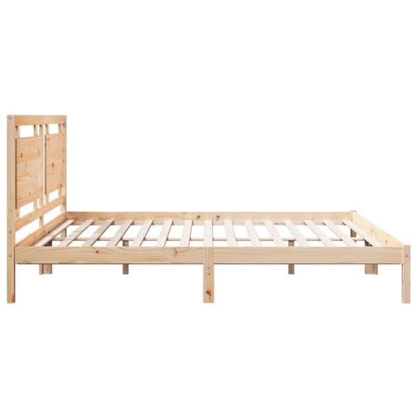 vidaXL Sängynrunko erikoispitkä ilman patjaa 200x220 cm massiivipuu