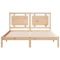 Miniatyrbilde 5 av 10: vidaXL Ekstra lang sengeramme uten madrass 160x220 cm heltre