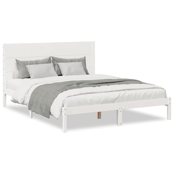 vidaXL ekstra lang sengeramme uden madras 140x210 cm massivt træ