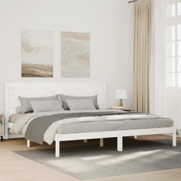 vidaXL ekstra lang sengeramme uden madras 140x210 cm massivt træ