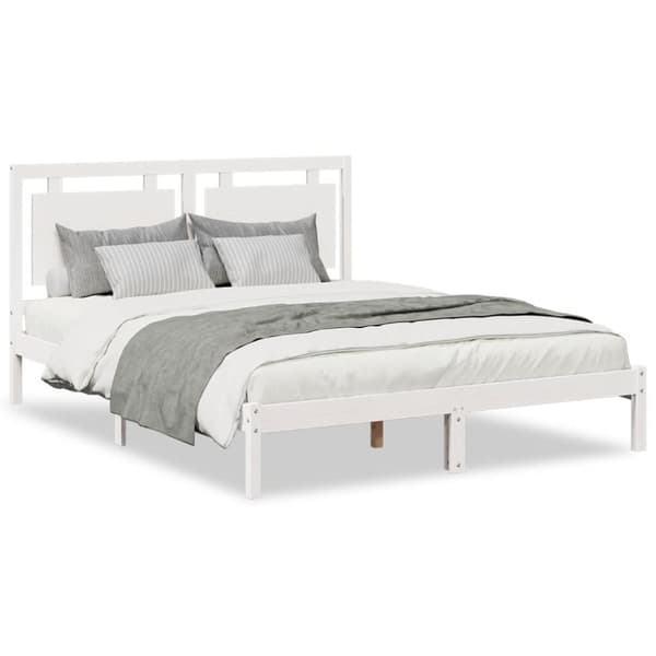 vidaXL ekstra lang sengeramme uden madras 140x210 cm massivt træ