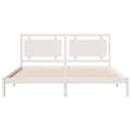 Miniatyrbilde 5 av 10: vidaXL Ekstra lang sengeramme uten madrass hvit 180x210 cm heltre