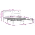 Miniatyrbilde 10 av 10: vidaXL Ekstra lang sengeramme uten madrass hvit 180x210 cm heltre