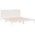 Miniatyrbilde 4 av 10: vidaXL Ekstra lang sengeramme uten madrass hvit 200x220 cm heltre