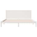 Miniatyrbilde 5 av 10: vidaXL Ekstra lang sengeramme uten madrass hvit 200x220 cm heltre