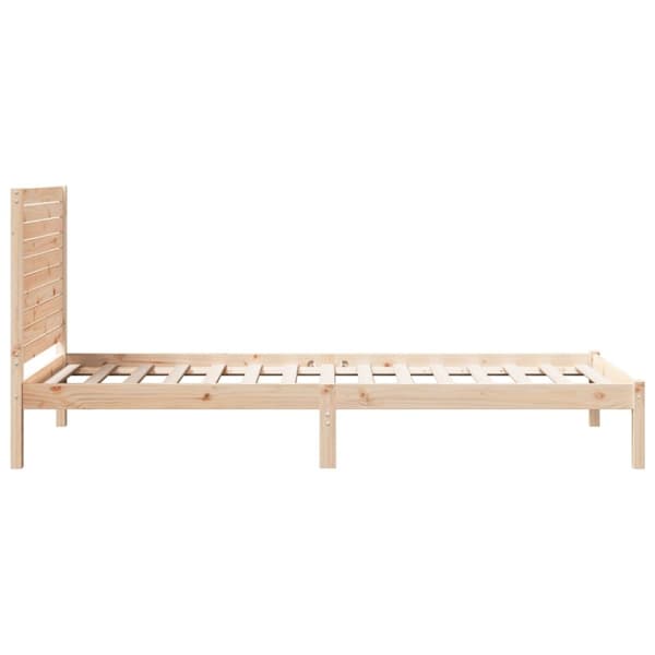 vidaXL Sängynrunko erikoispitkä ilman patjaa 90x210 cm massiivipuu