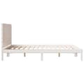 Miniatyrbilde 6 av 10: vidaXL Ekstra lang sengeramme uten madrass hvit 140x220 cm heltre