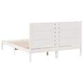 Miniatyrbilde 7 av 10: vidaXL Ekstra lang sengeramme uten madrass hvit 140x220 cm heltre