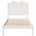 Miniatyrbilde 5 av 10: vidaXL Ekstra lang sengeramme uten madrass hvit 100x220 cm heltre