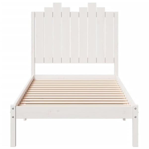 vidaXL Ekstra lang sengeramme uten madrass hvit 100x220 cm heltre